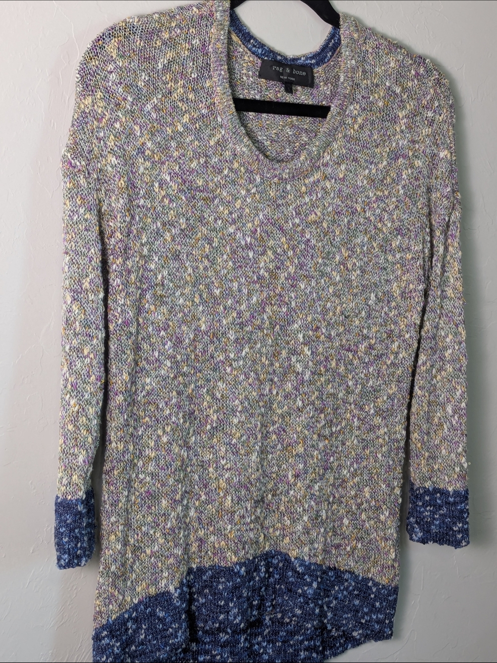 rag & bone Naomi Sweater Slouchy Boucle Stretchy Everyday Essential Sz:S - Picture 2 of 13